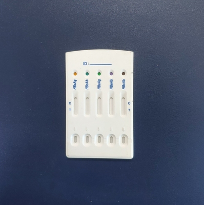 Diagnozowanie zakażenia HBV Badanie przesiewowe wirusowego zapalenia wątroby typu B Zestaw szybkiego testu 5 Panel Wirus zapalenia wątroby typu B