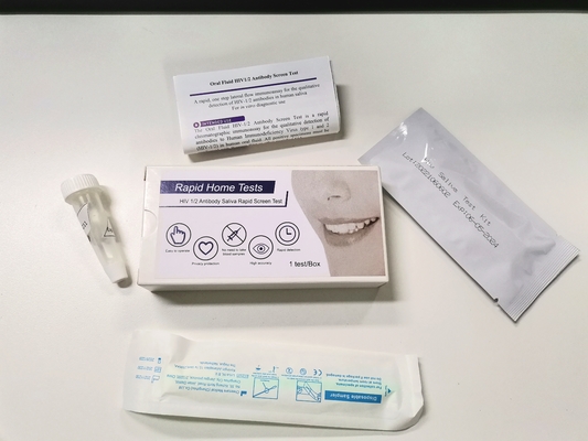 Jednoetapowe zatwierdzenie Fsc Zestawy szybkiego testu Hiv do samodzielnego użytku Szybki wynik ze śliną