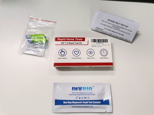 Hiv 1/2 Szybki zestaw do badania krwi Bardzo dokładny Zatwierdzony przez Private Ce