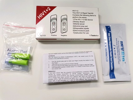 Zestawy szybkiego badania HIV całokształtowa krew Diagnostyka domowa samodzielne badanie