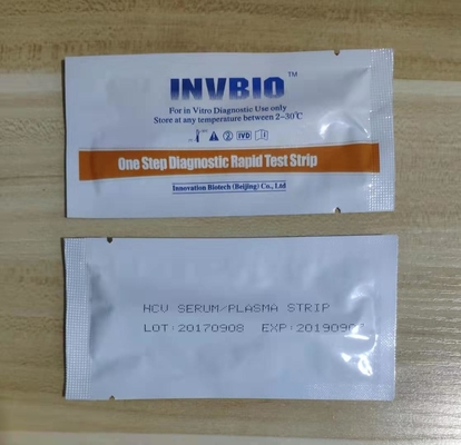 Pasek testowy Hep C Antibody Hcv Diagnostyka przesiewowa zapalenia wątroby typu C 100 testów / pudełko