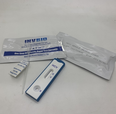 Zestawy szybkich testów przeciw chorobie zakaźnej Hcv Urządzenie kasetowe 25 sztuk/pudło