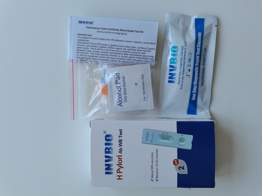 100% Sensitive Hospital H Pylori Ab Szybki test pełnej krwi Karta dla człowieka