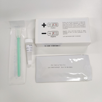 Wykrywanie przeciwciał przeciwko HIV Choroba zakaźna Zestawy szybkich testów Osocze krwi pełnej Próbka śliny 25 testów