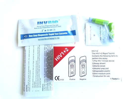 Odczynnik medyczny 25 sztuk/pudło Hiv Szybki zestaw do testu domowego w pełnej krwi