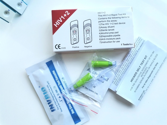 Samodiagnostyczne zestawy szybkiego testu 25 sztuk/pudło Hiv Infekcja wykrywa przeciwciała we krwi