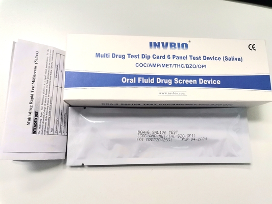 6-panelowy zestaw doustnego testu na obecność narkotyków FDA do badania zatrudnienia i ubezpieczenia
