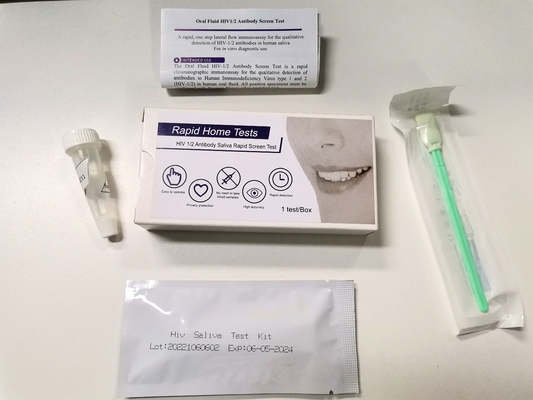 Dokładny szybki test przesiewowy Hiv 1 i 2 Łatwy test w domu bez śliny krwi w jamie ustnej