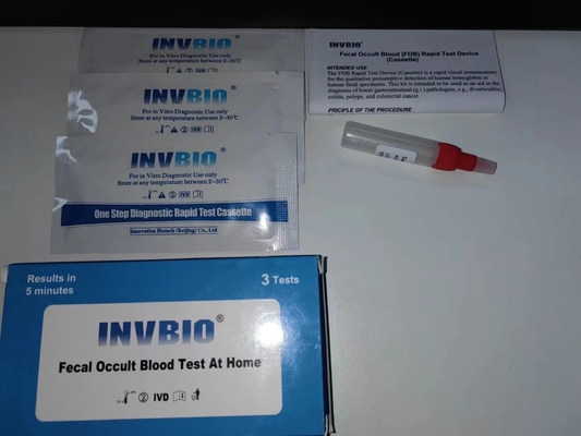 Szybka diagnostyka 1 szt. Jednoetapowy zestaw do badania krwi utajonej w kale do użytku domowego Szybkie wykrywanie