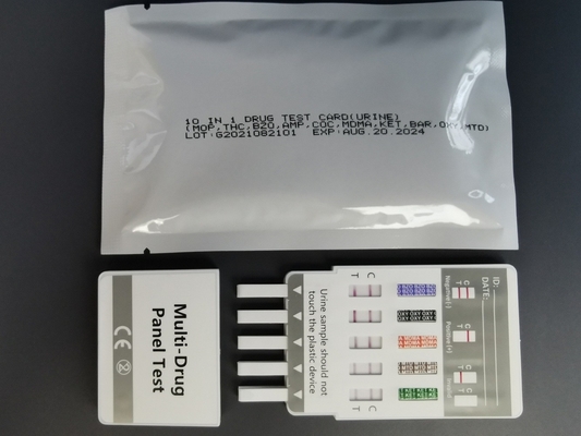 Wysoka dokładność zestaw do testowania nadużywania narkotyków panel 10 Multi-drugs screen