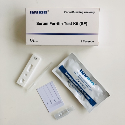 Niska ferrytyna Normalne żelazo Ferrytyna S Laboratorium Szybki test Kaseta Zatwierdzona przez CE