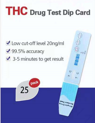 Marihuana Cannabis 20ng 15Ng THC Drug Test kasetowy Wykrywanie ilościowe