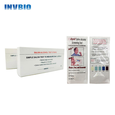 INVBIO Personal One Step Alkoholowy pasek testowy do śliny 25 pasków / pudełko