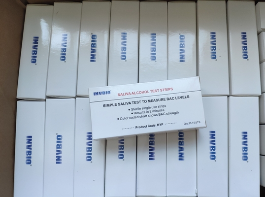 INVBIO Personal One Step Alkoholowy pasek testowy do śliny 25 pasków / pudełko