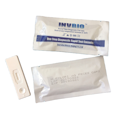 Plastikowa karta Samodzielny zestaw do badania kału antygenowego H. Pylori 25 sztuk / pudełko
