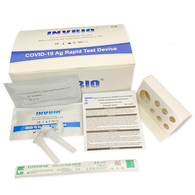Covid-19 Szybki test śliny in-vitro z antygenem 1 zestaw do wykrywania z użyciem wymazu z nosa